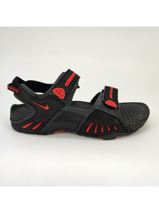 Nike ACG Santiam 4 Men\'s Size 9US Sandals Synthetic Black Red Strappy 312839-001 main image 4